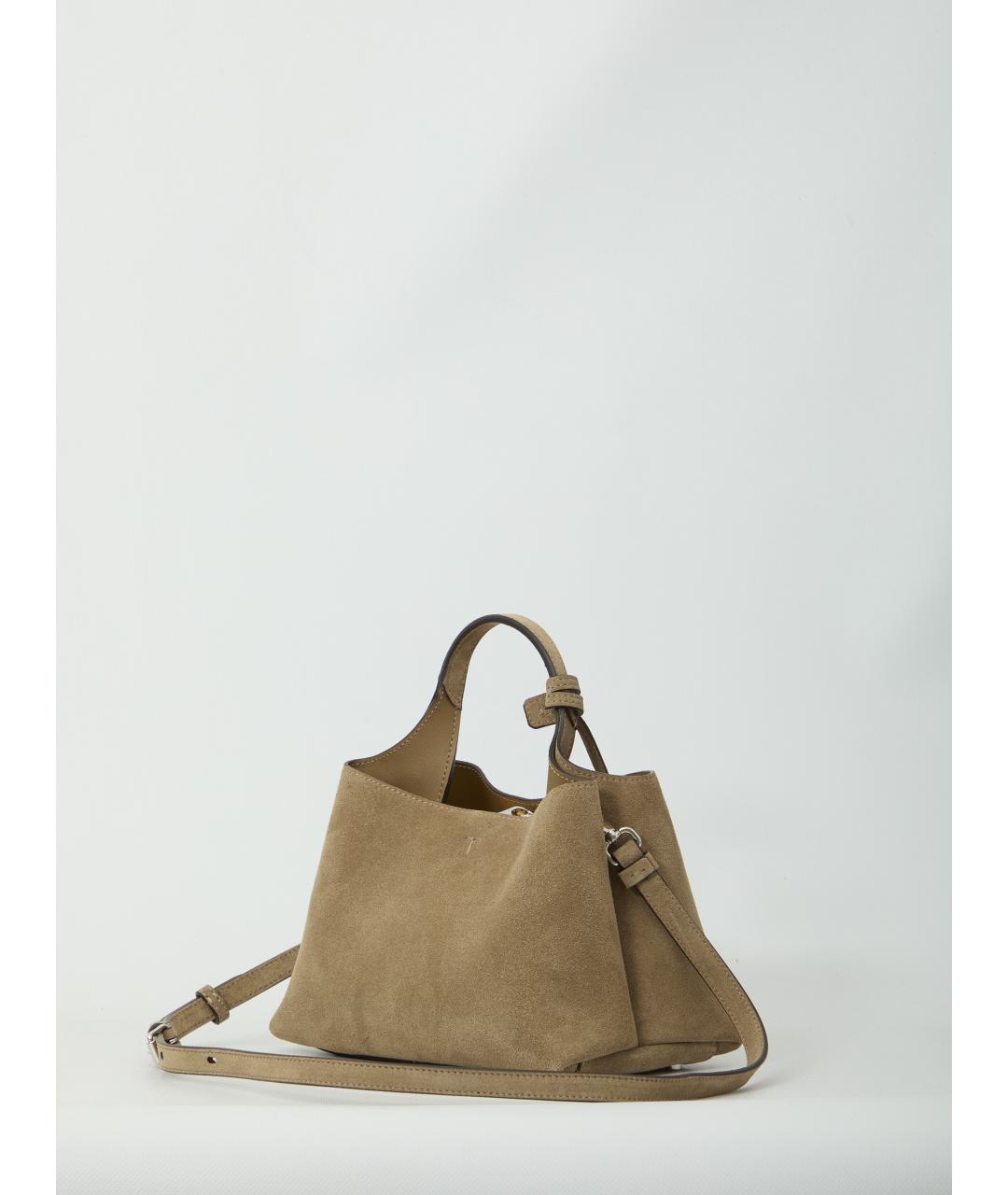 TOD'S Коричневая замшевая сумка через плечо, фото 2