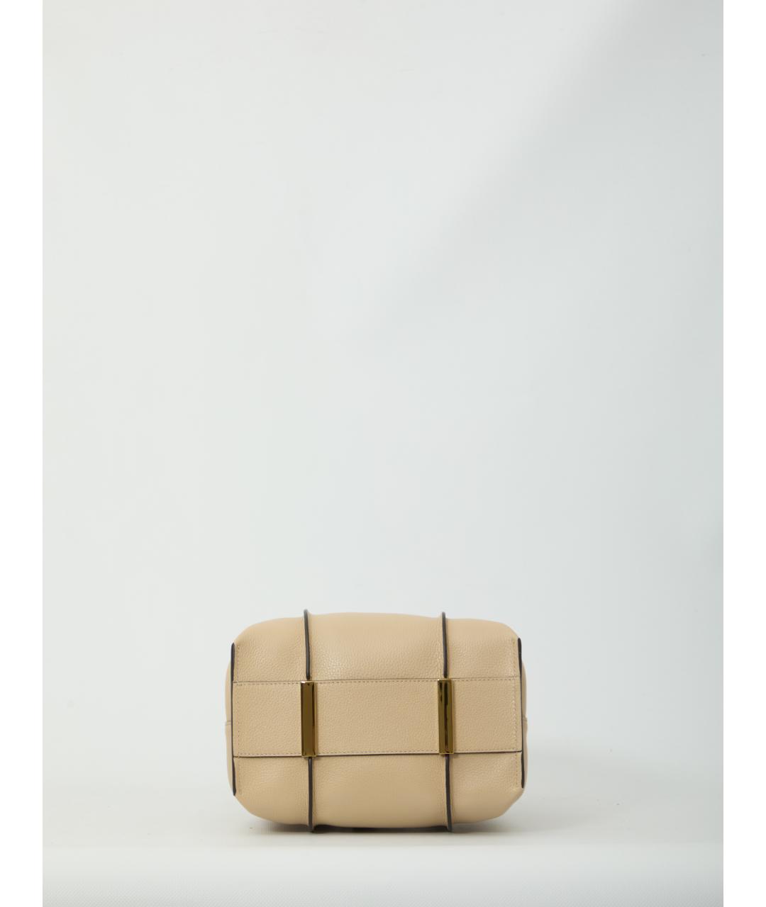 TOD'S Бежевая кожаная сумка через плечо, фото 3