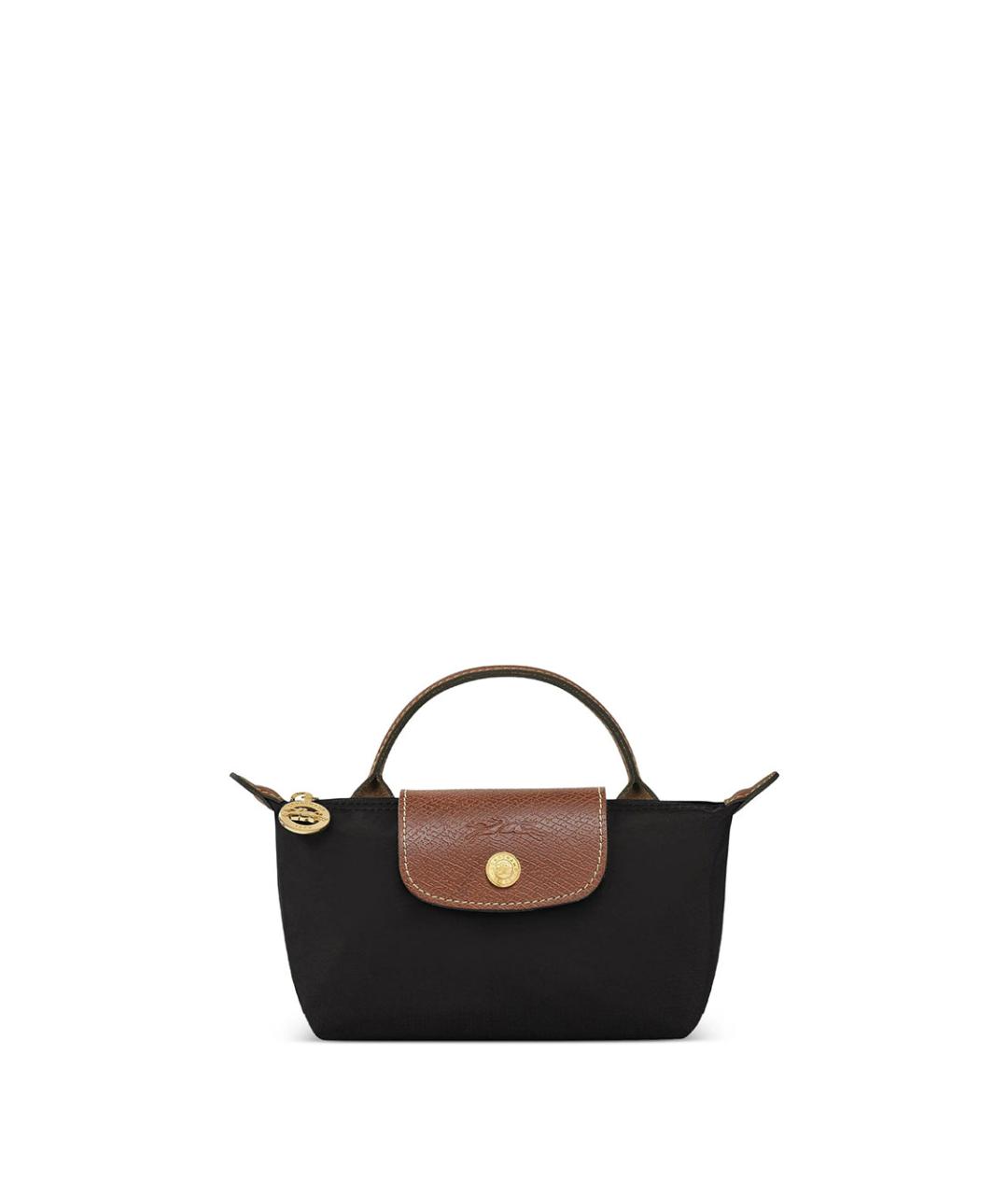 LONGCHAMP Черная нейлоновая сумка с короткими ручками, фото 1
