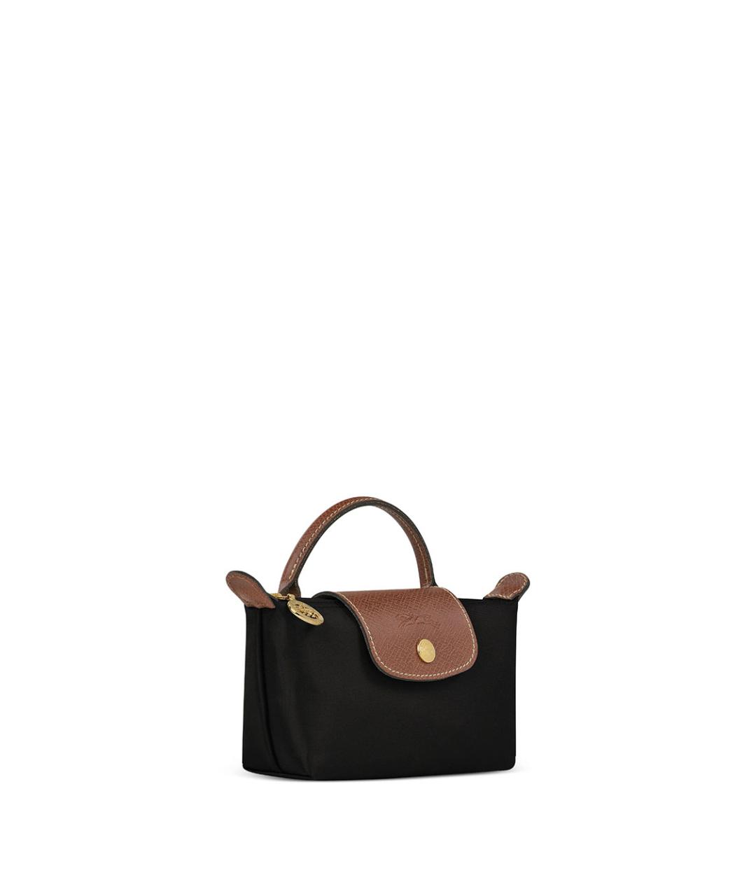 LONGCHAMP Черная нейлоновая сумка с короткими ручками, фото 3