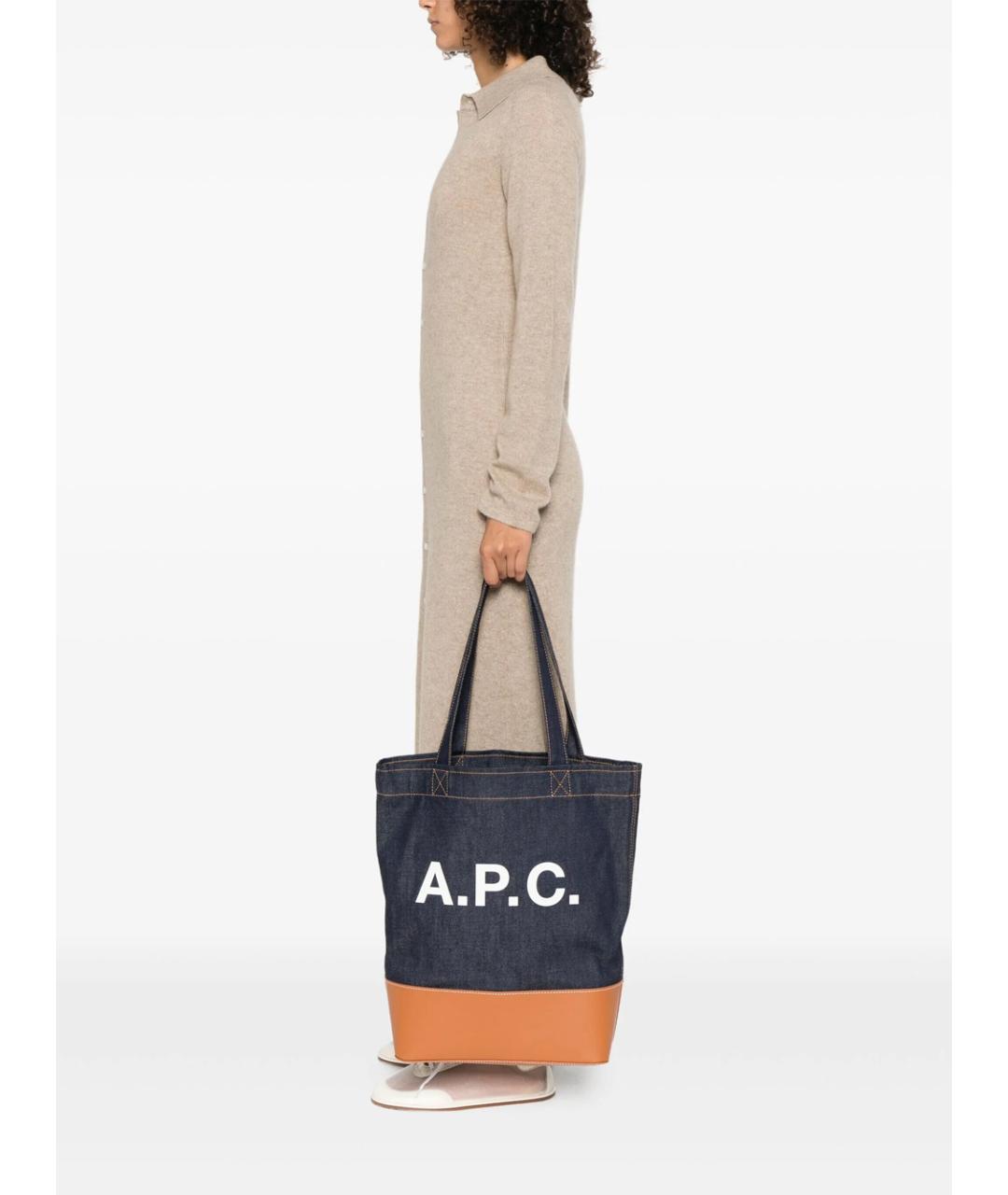 A.P.C. Мульти хлопковая сумка тоут, фото 2