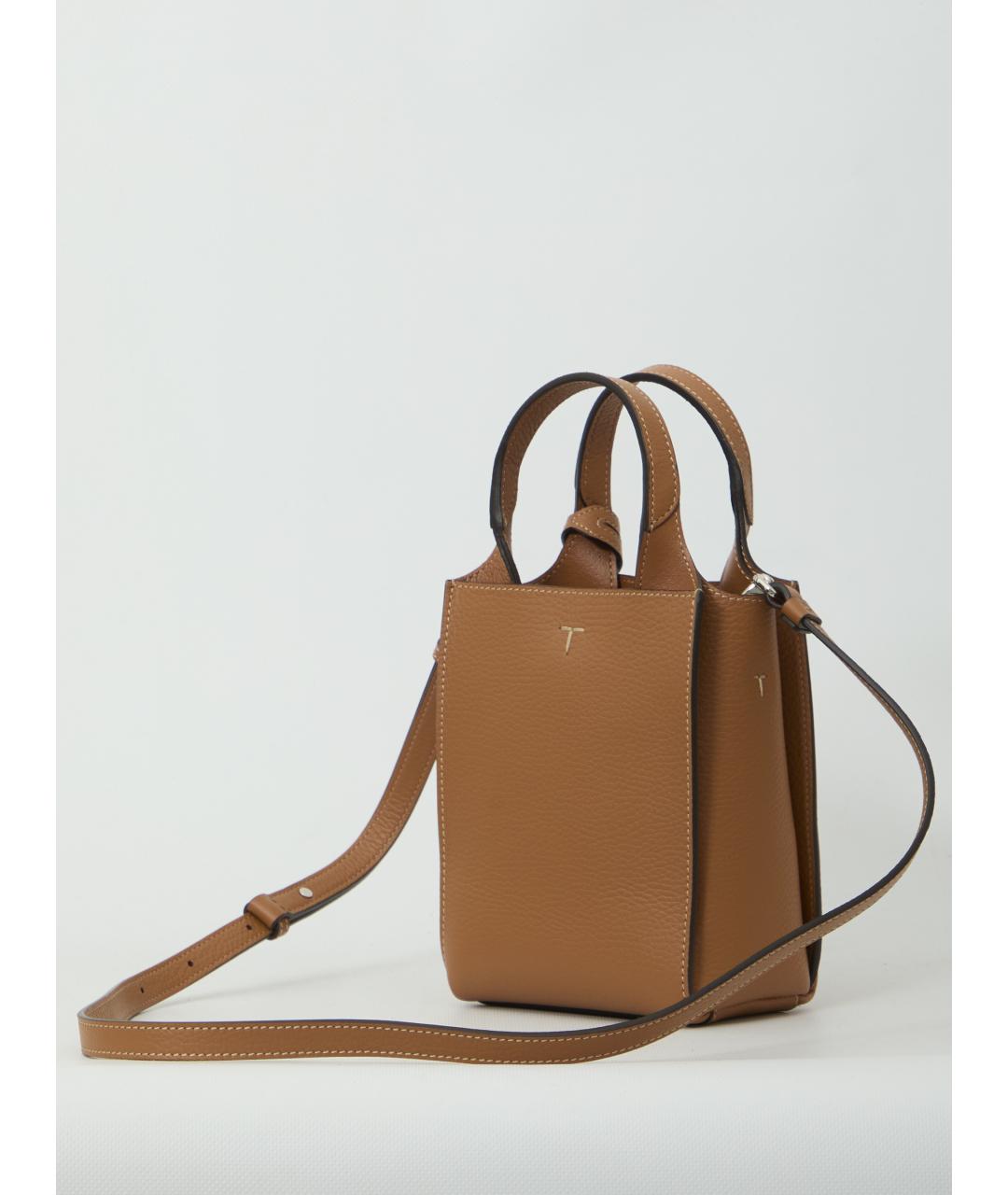 TOD'S Коричневая кожаная сумка через плечо, фото 2