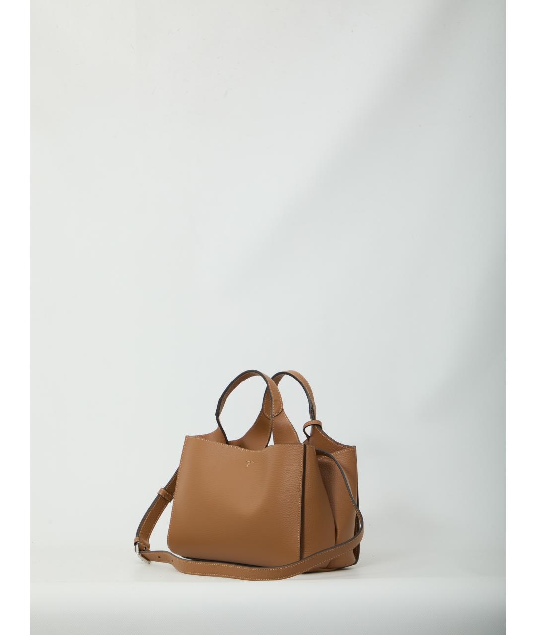 TOD'S Коричневая кожаная сумка через плечо, фото 2