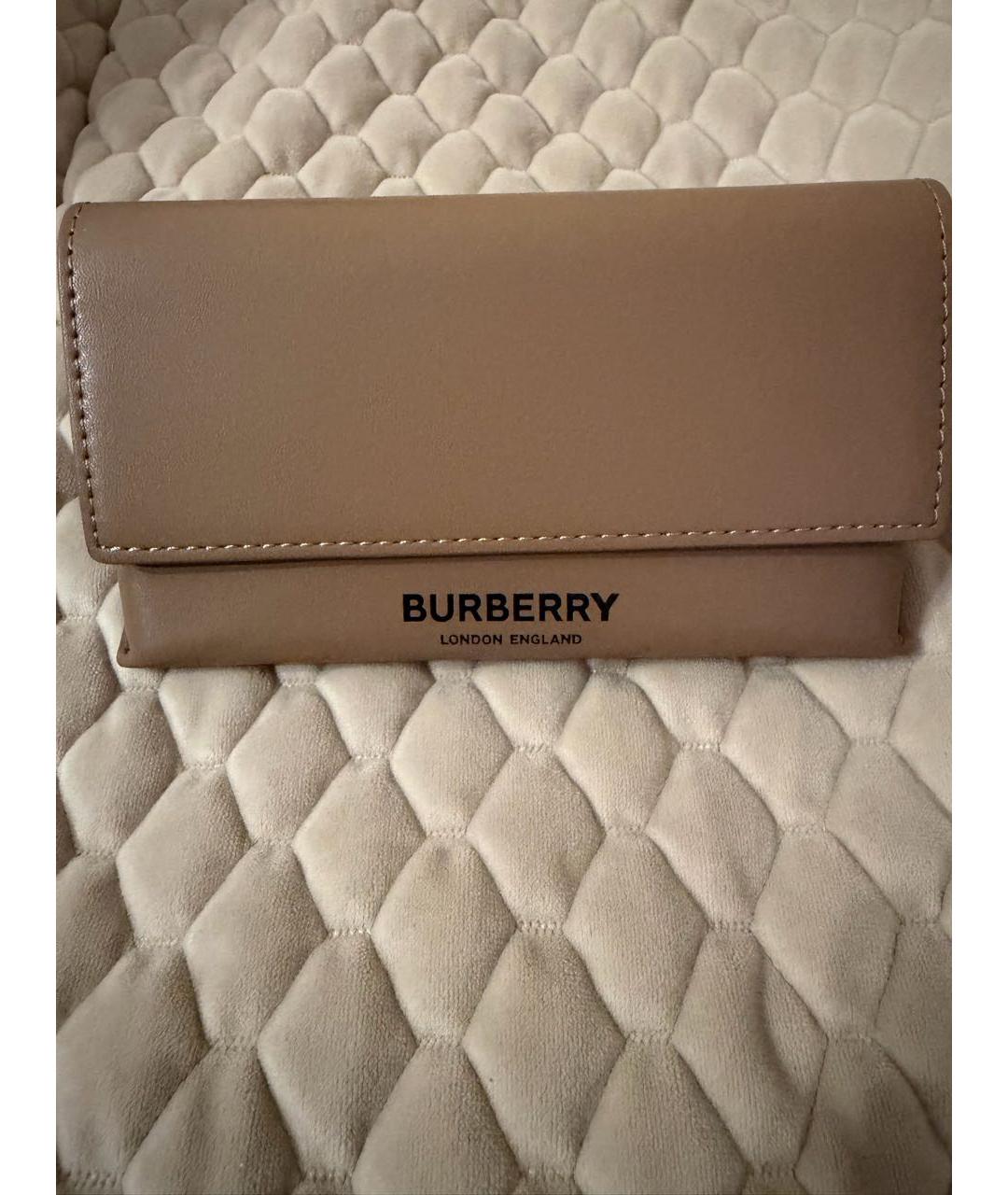 BURBERRY Черные пластиковые солнцезащитные очки, фото 3
