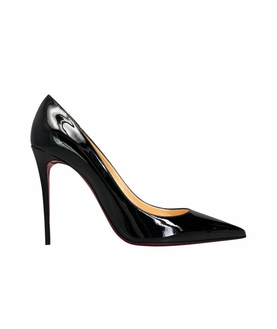 CHRISTIAN LOUBOUTIN Черные туфли из лакированной кожи, фото 1