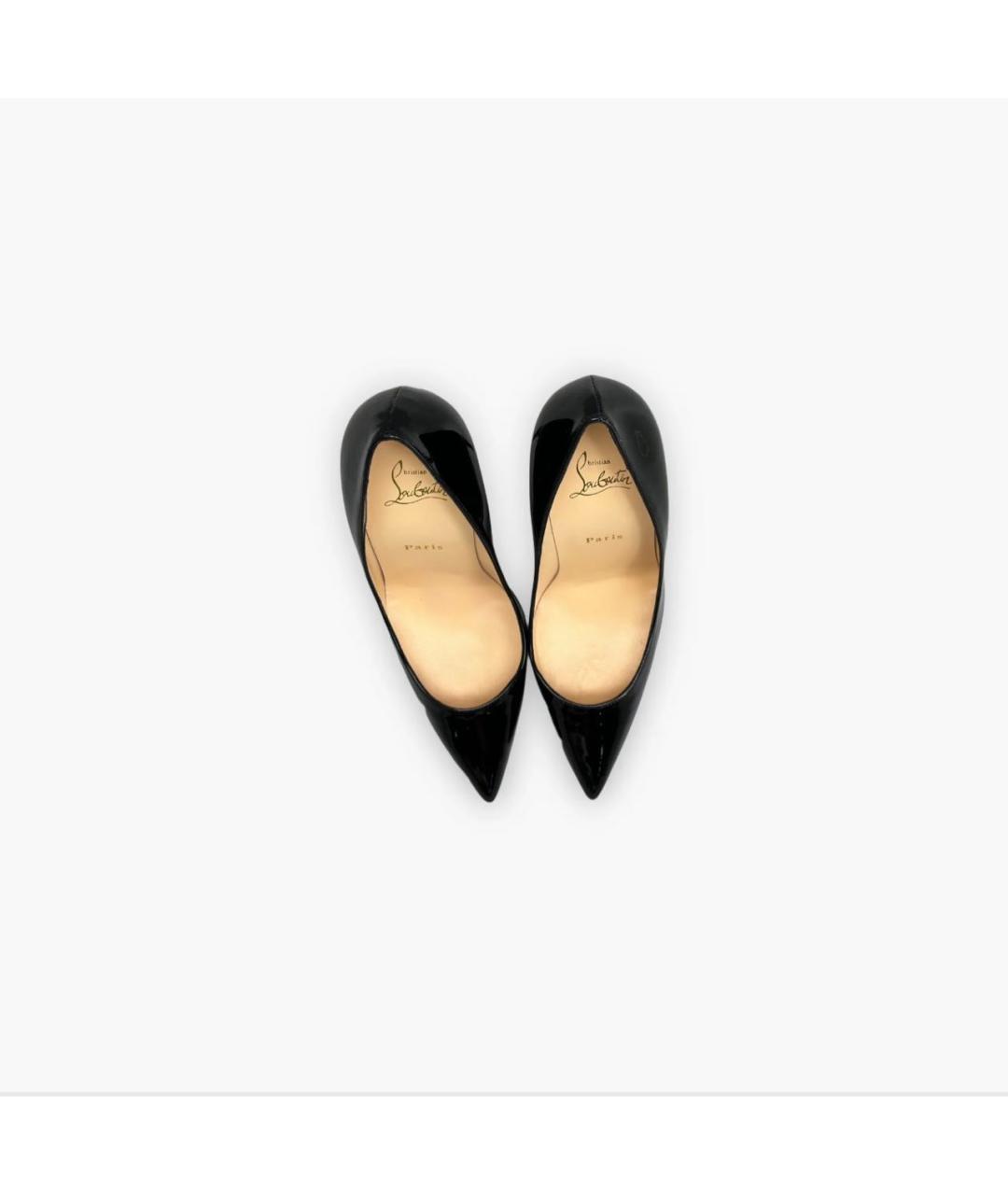 CHRISTIAN LOUBOUTIN Черные туфли из лакированной кожи, фото 6