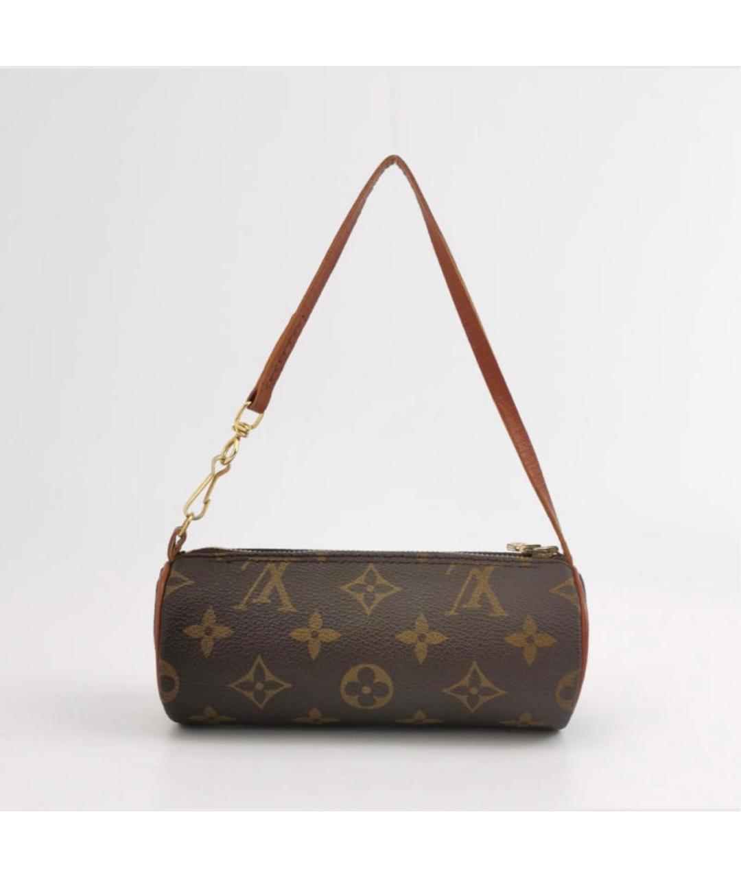 LOUIS VUITTON Коричневая канва сумка с короткими ручками, фото 5