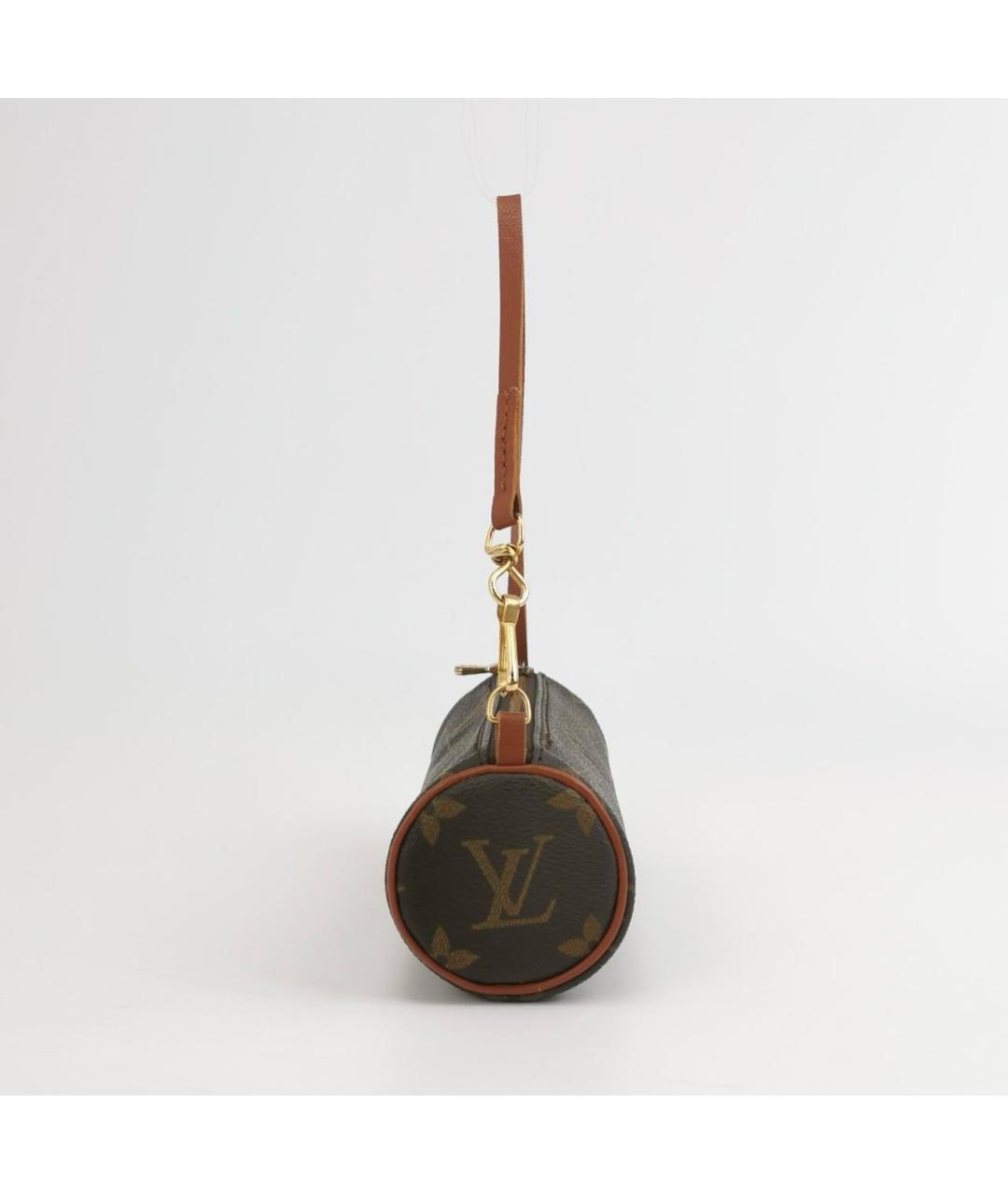 LOUIS VUITTON Коричневая канва сумка с короткими ручками, фото 3