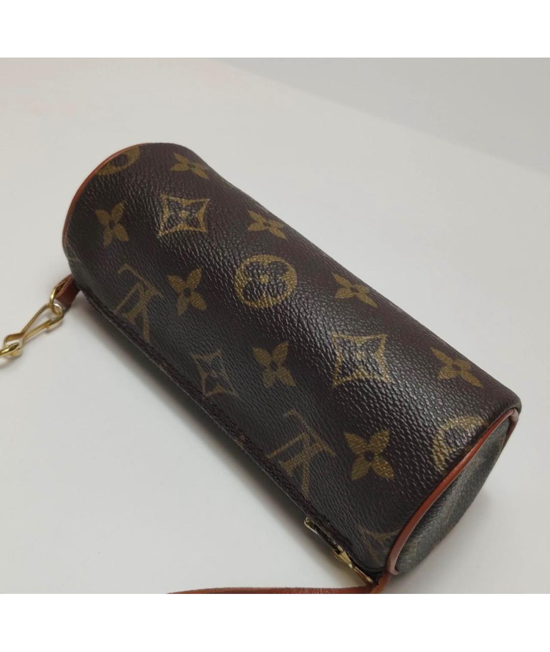 LOUIS VUITTON Коричневая канва сумка с короткими ручками, фото 6