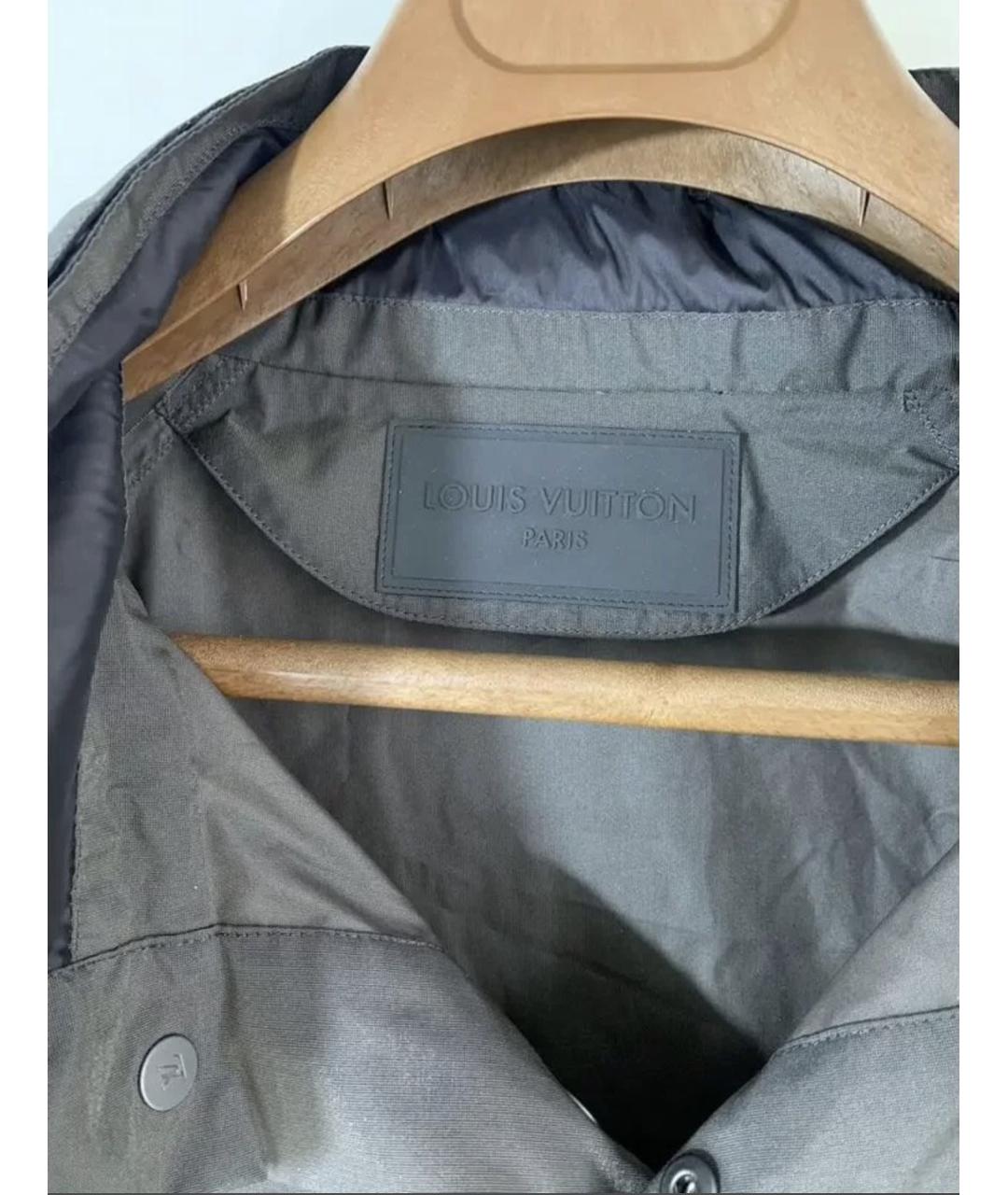 LOUIS VUITTON Коричневая полиэстеровая куртка, фото 3