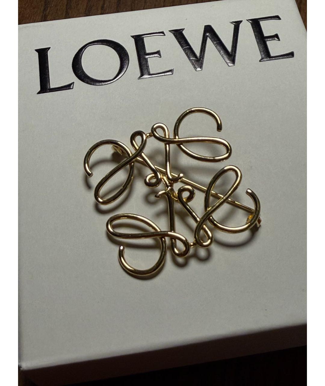LOEWE Золотая латунная булавка / брошь, фото 2