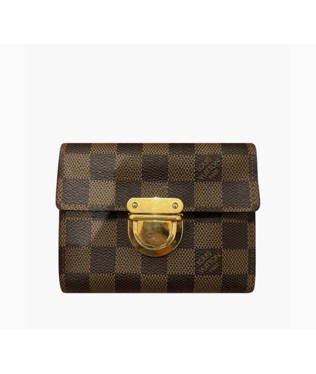LOUIS VUITTON Коричневый кошелек, фото 6