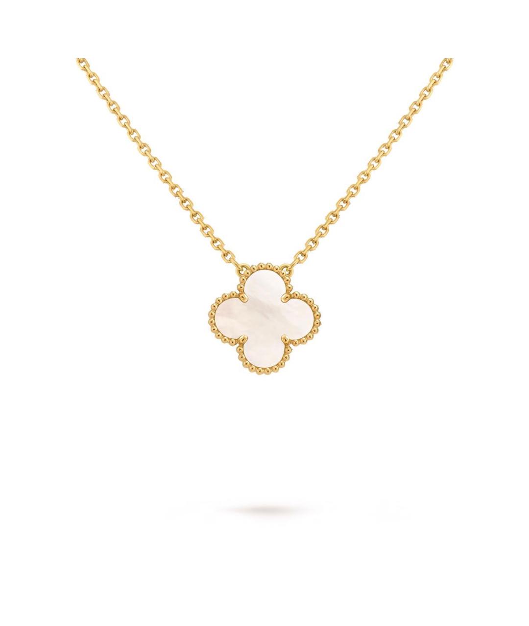 VAN CLEEF & ARPELS Белая подвеска из желтого золота, фото 3
