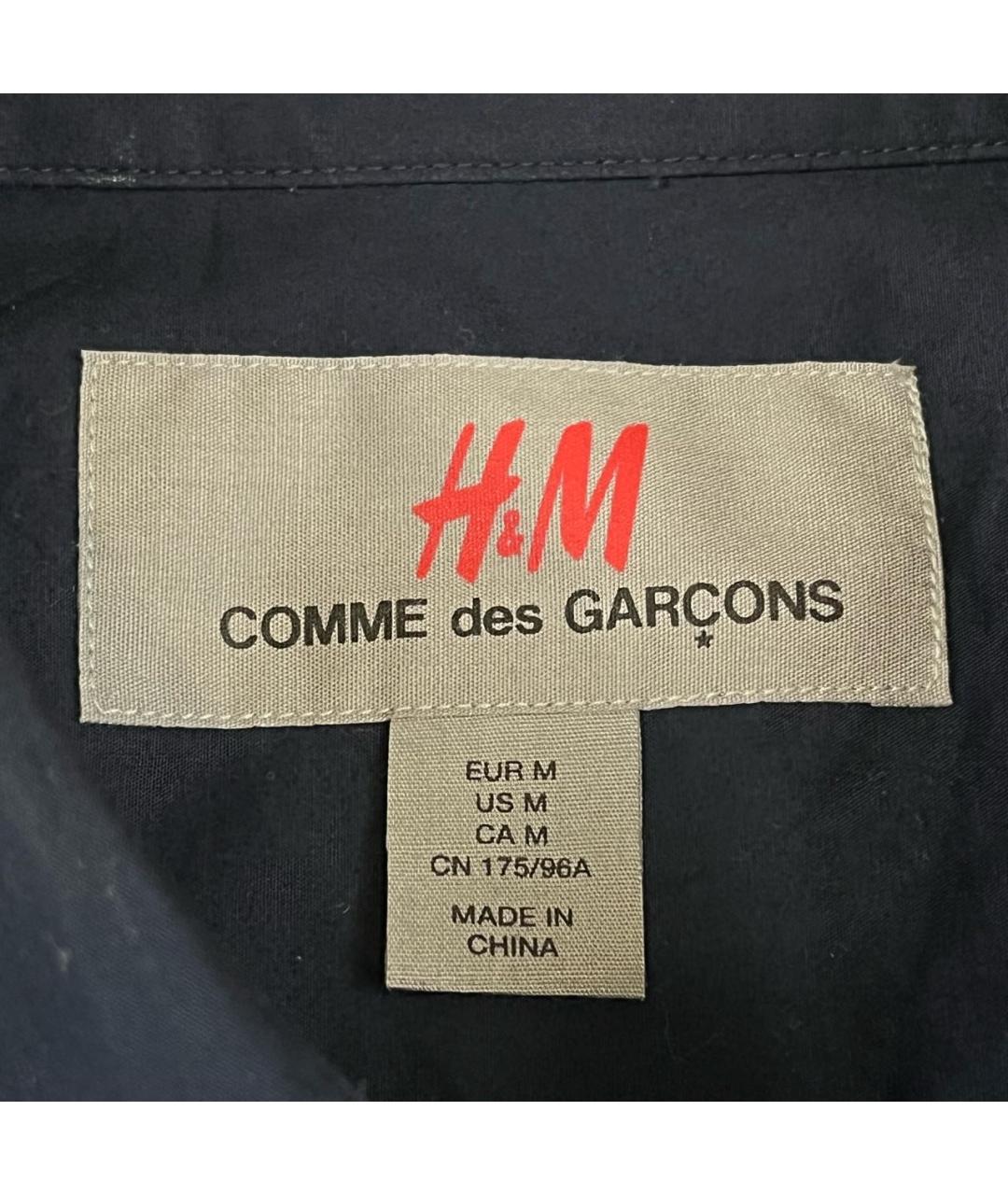 COMME DES GARÇONS Темно-синяя хлопковая кэжуал рубашка, фото 6