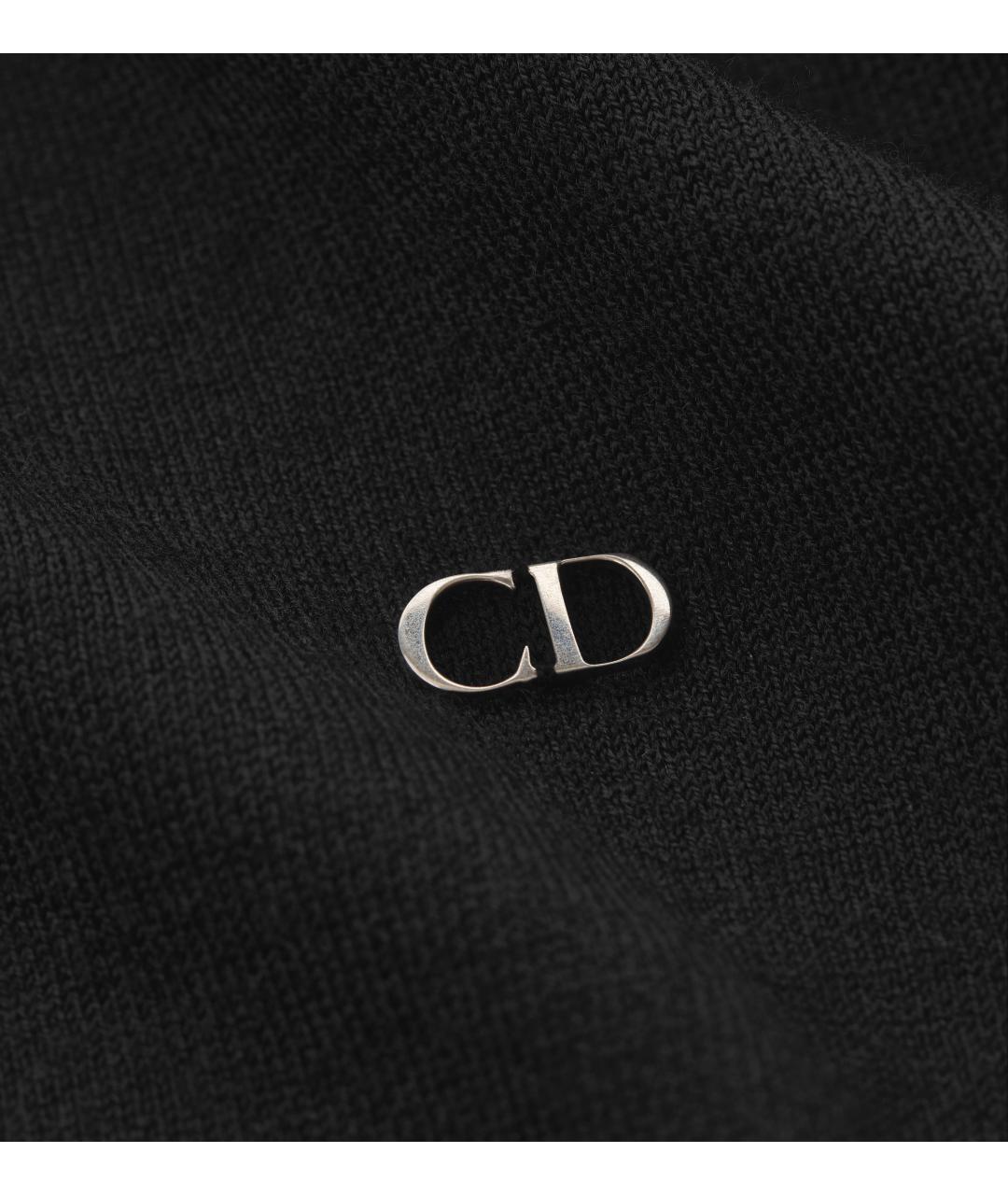 CHRISTIAN DIOR Черный шерстяной джемпер / свитер, фото 2