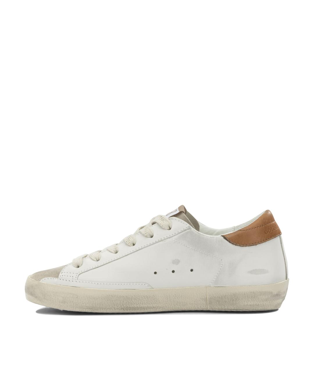 GOLDEN GOOSE Белые кожаные кроссовки, фото 3