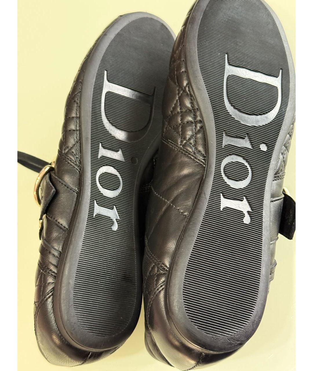 CHRISTIAN DIOR Черные кожаные кроссовки, фото 7