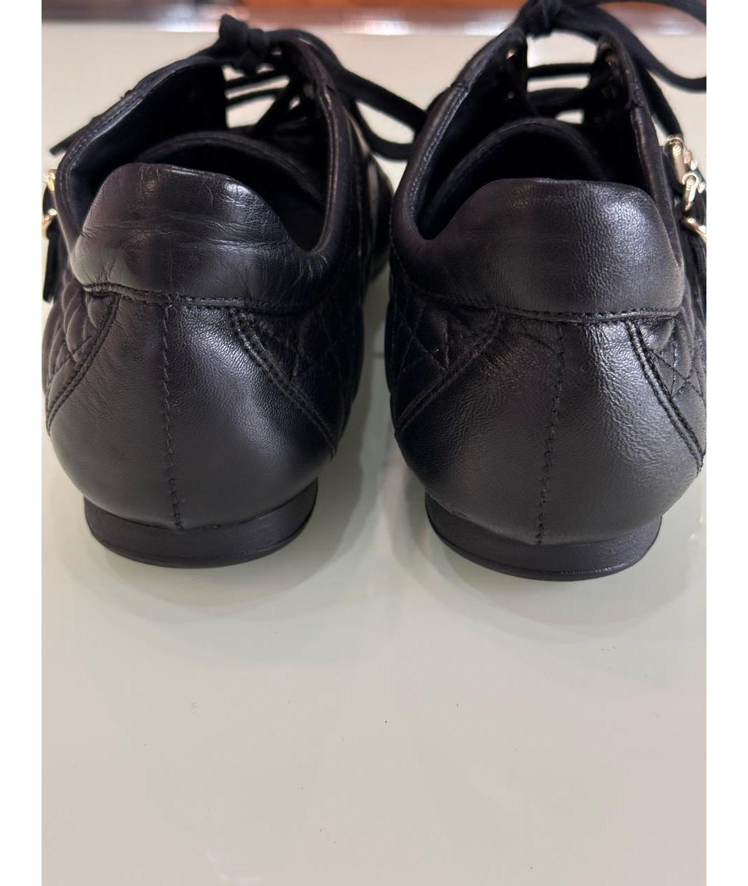CHRISTIAN DIOR Черные кожаные кроссовки, фото 5