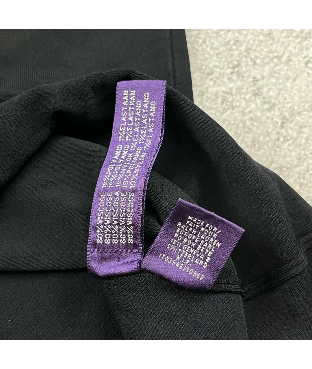 RALPH LAUREN PURPLE LABEL Черная вискозная футболка, фото 5