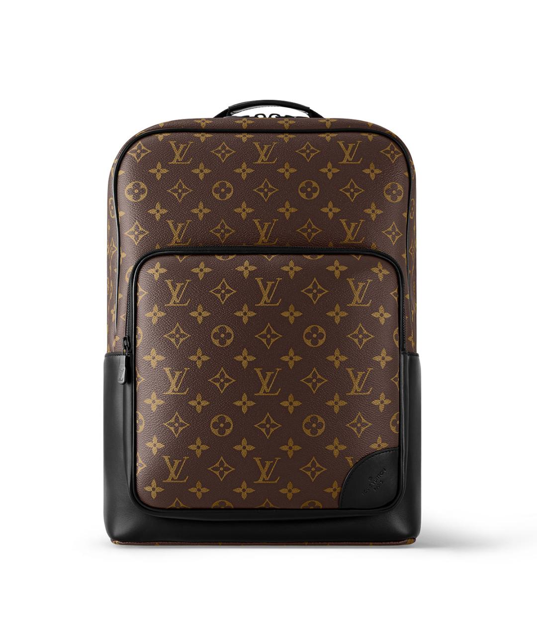 LOUIS VUITTON Коричневый канва рюкзак, фото 7