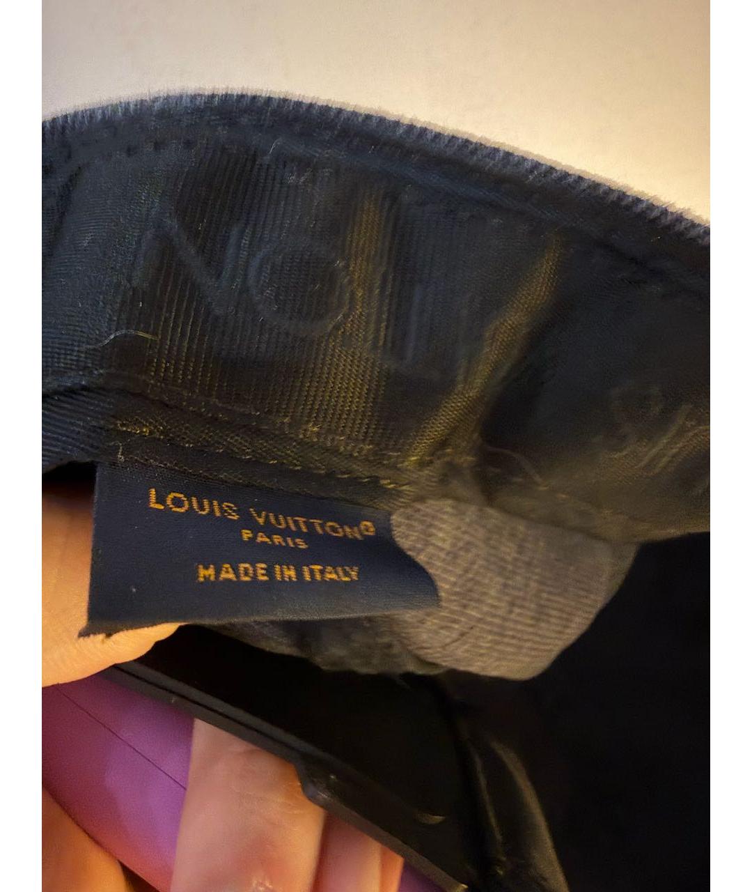 LOUIS VUITTON Антрацитовая кепка/бейсболка, фото 3