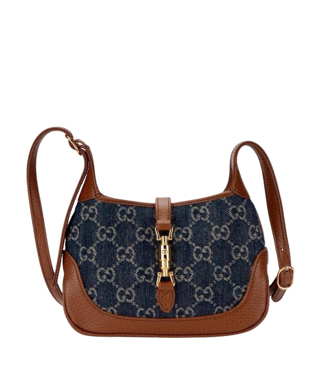 GUCCI Темно-синяя сумка с короткими ручками, фото 1