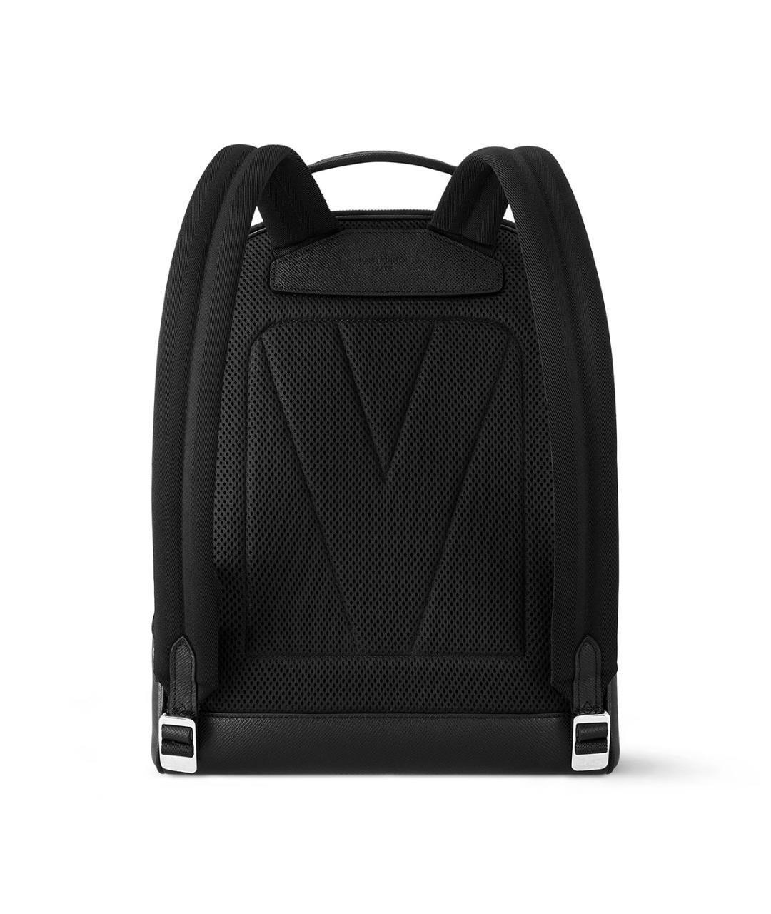 LOUIS VUITTON Черный кожаный рюкзак, фото 3