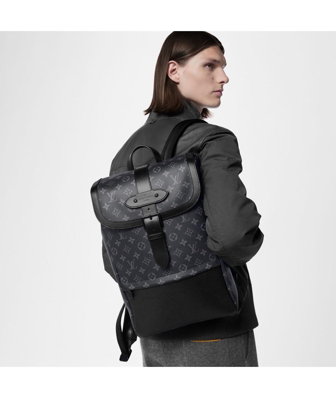 LOUIS VUITTON Черный рюкзак, фото 8