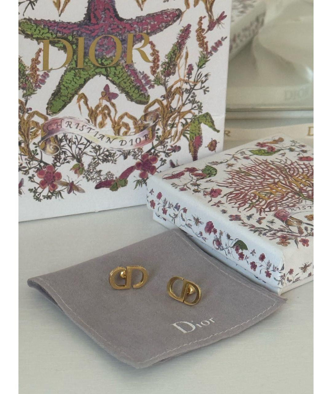 CHRISTIAN DIOR Золотые серьги, фото 2