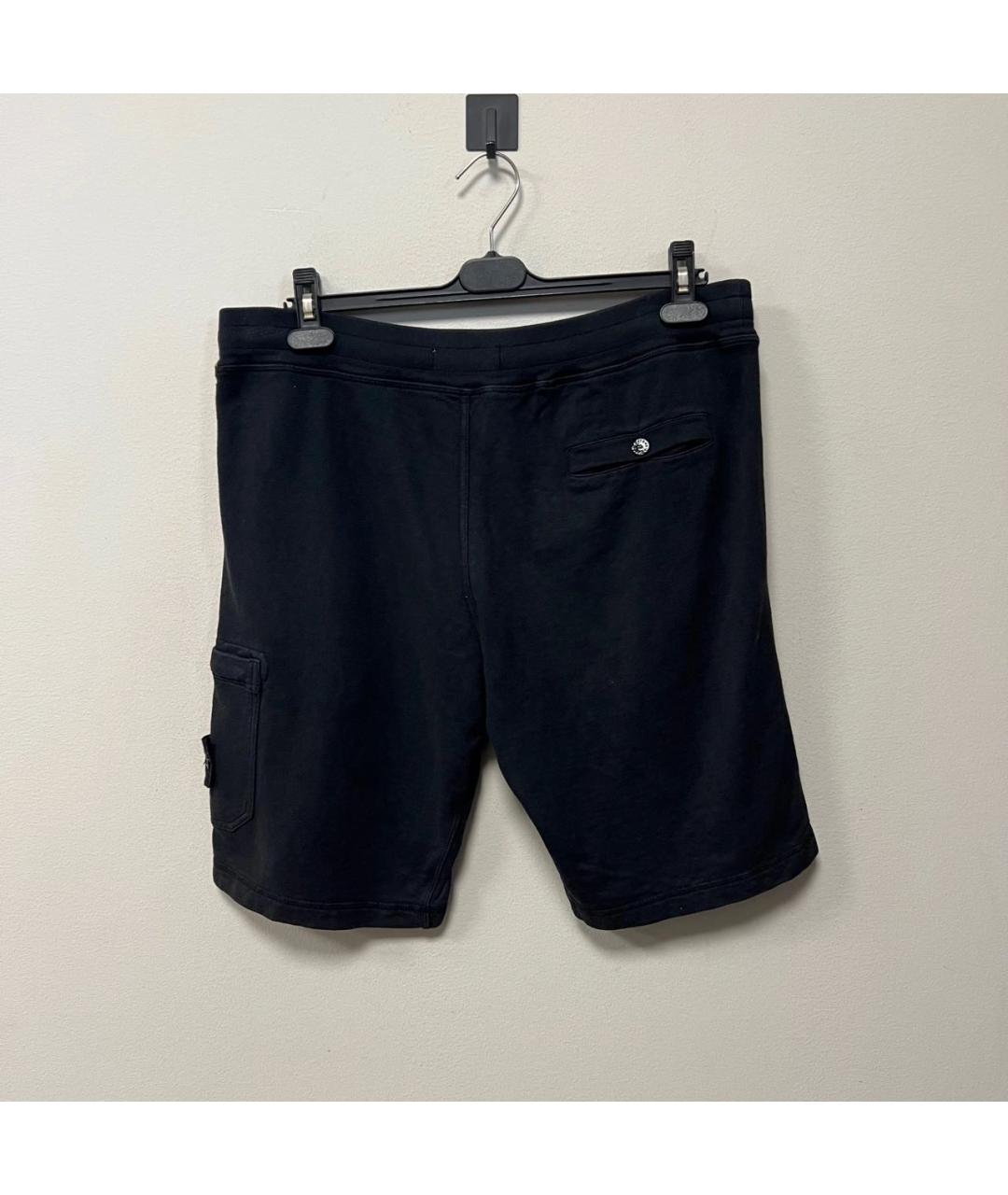 STONE ISLAND Черные шорты, фото 3