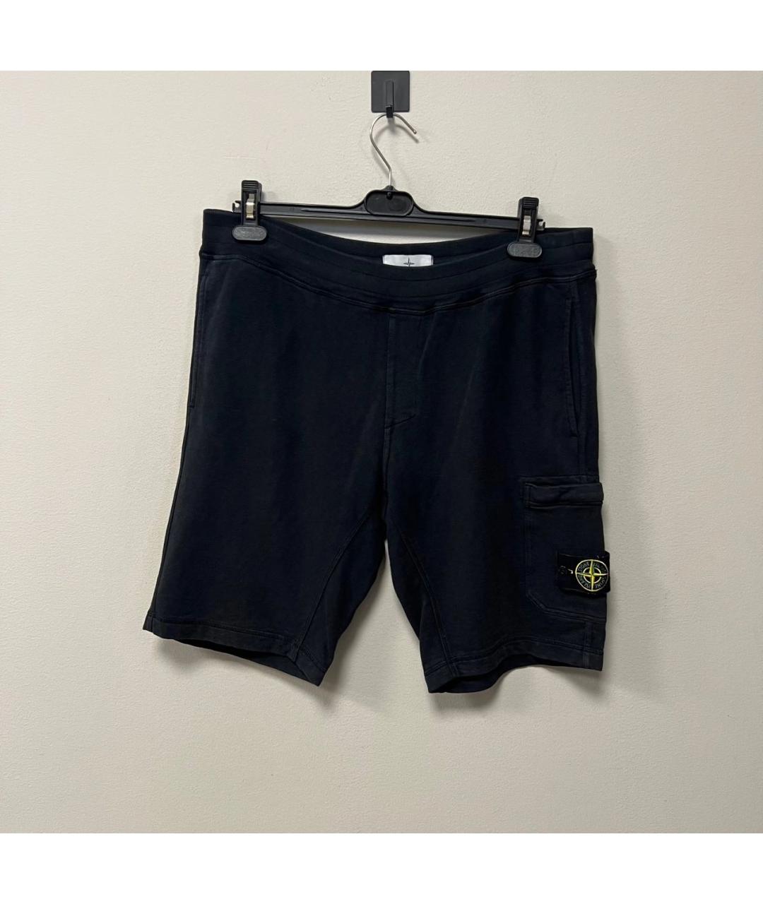 STONE ISLAND Черные шорты, фото 6
