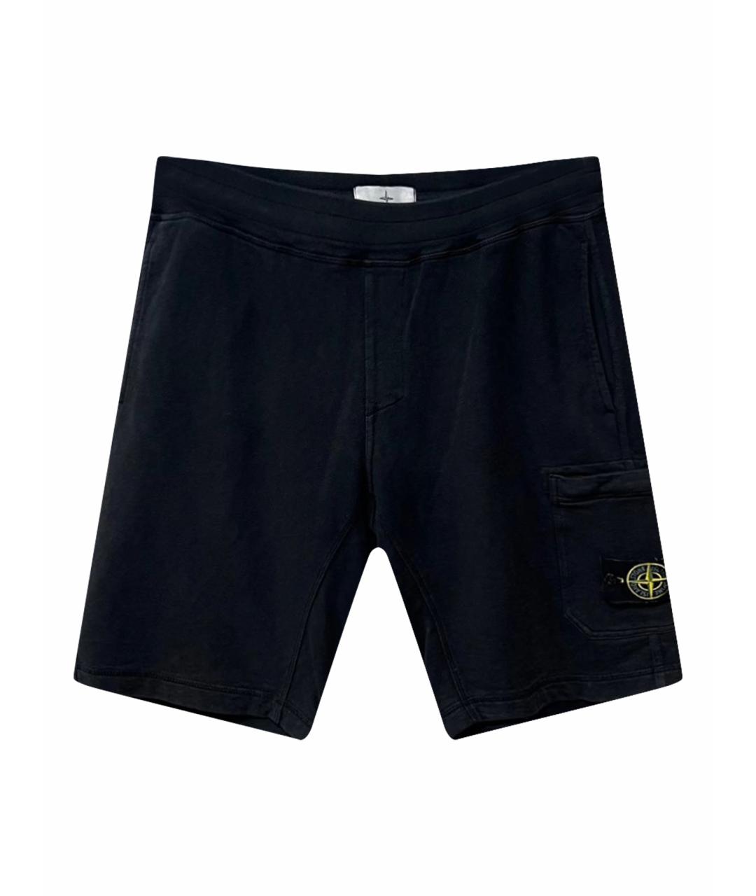 STONE ISLAND Черные шорты, фото 1