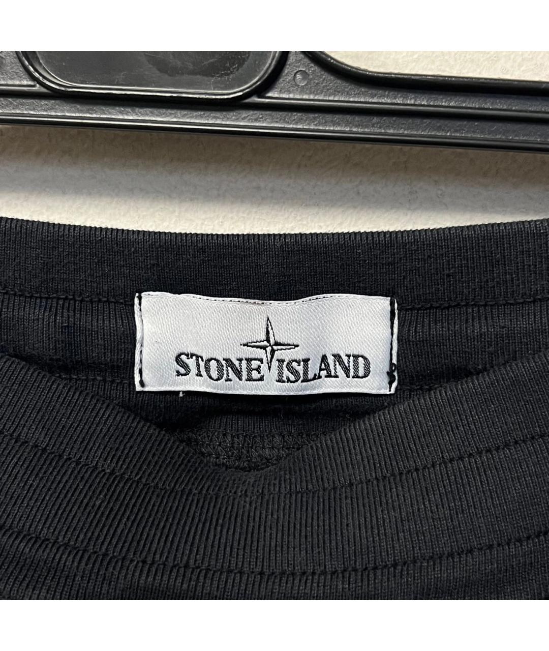 STONE ISLAND Черные шорты, фото 4