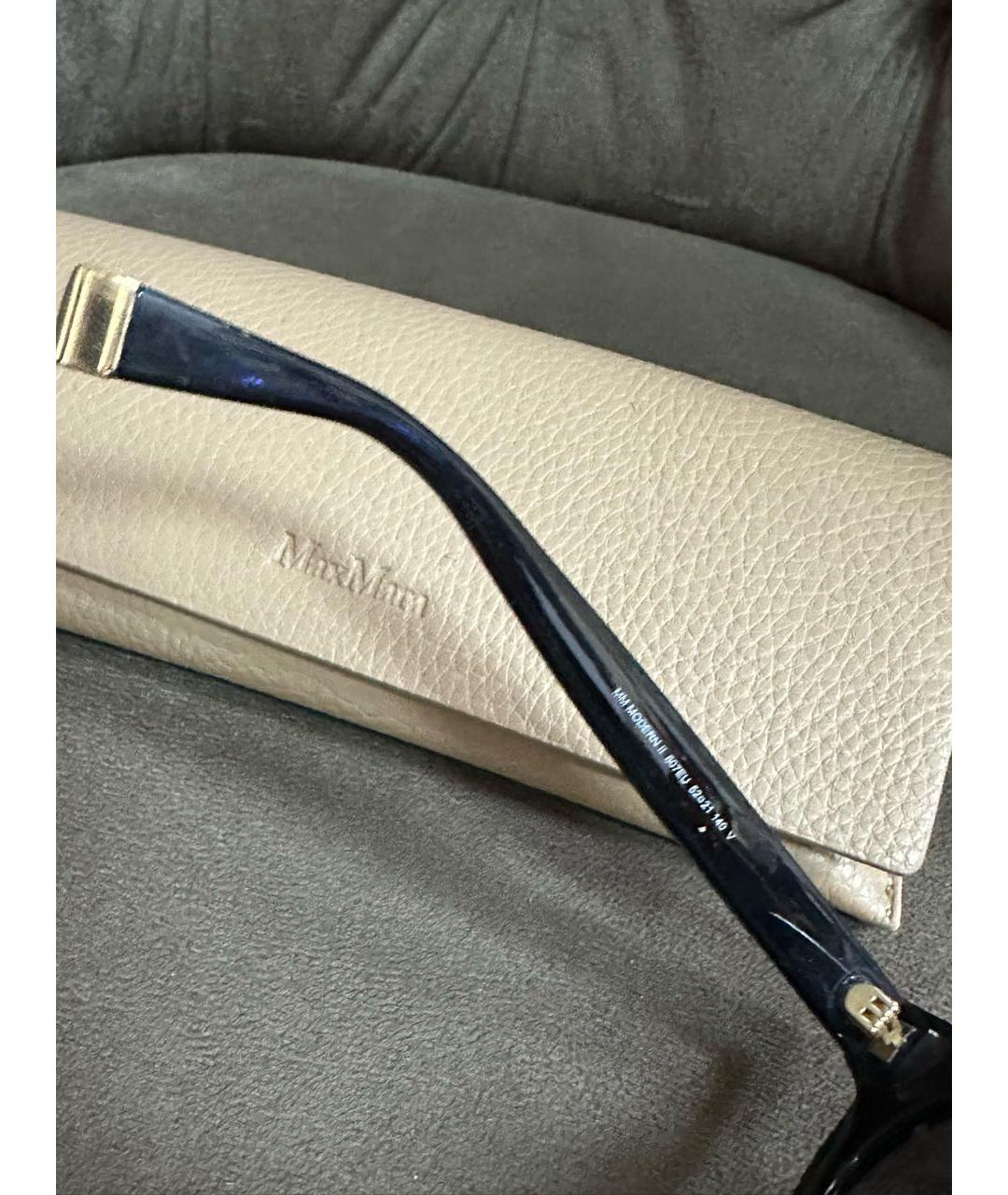 MAX MARA Черные пластиковые солнцезащитные очки, фото 5