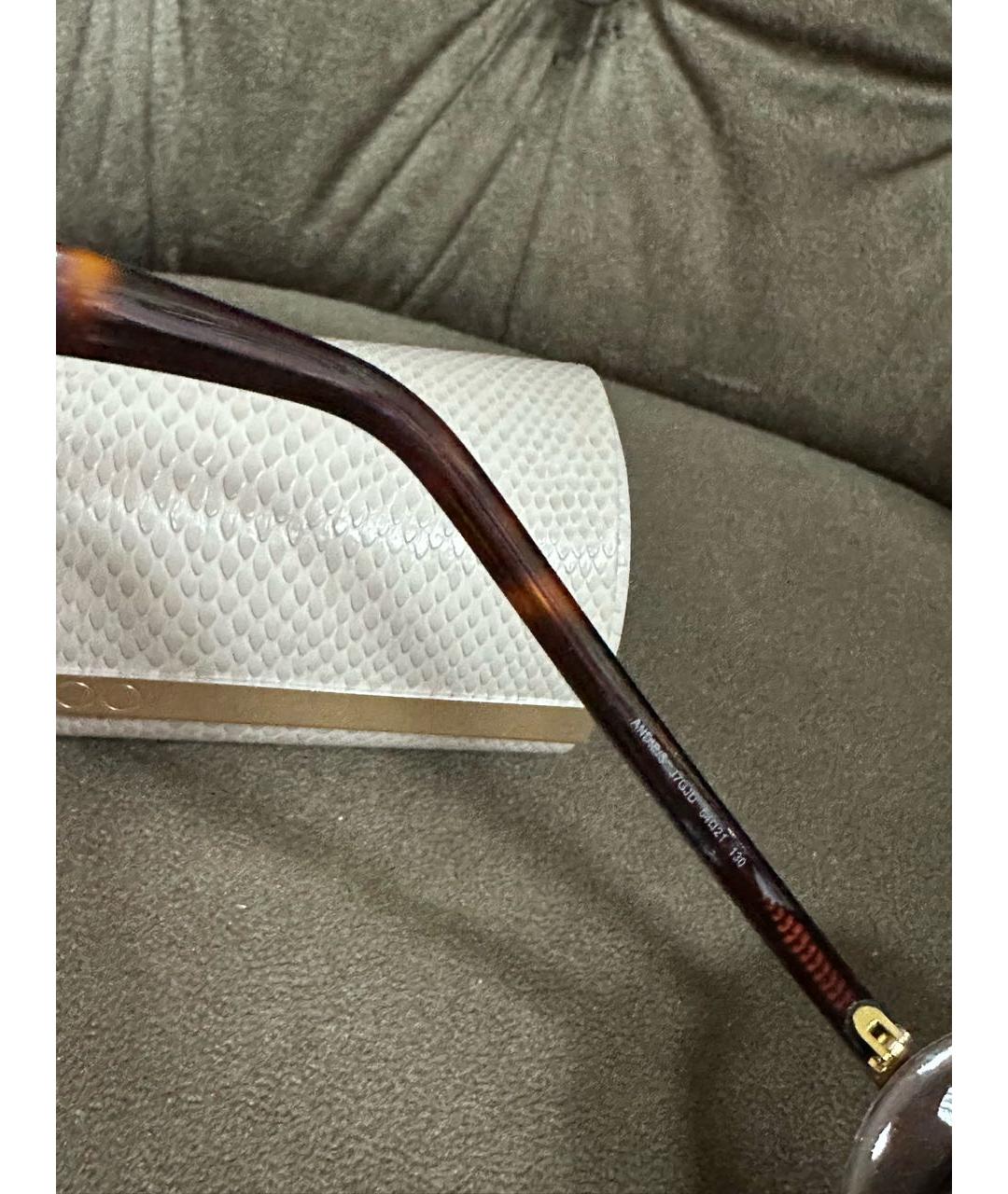 JIMMY CHOO Черные металлические солнцезащитные очки, фото 5