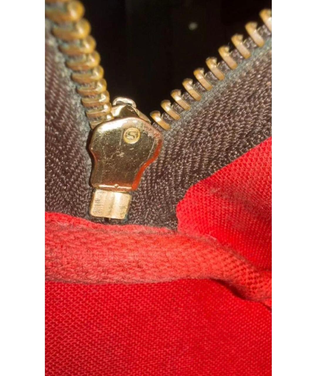 LOUIS VUITTON Коричневая канва сумка с короткими ручками, фото 7
