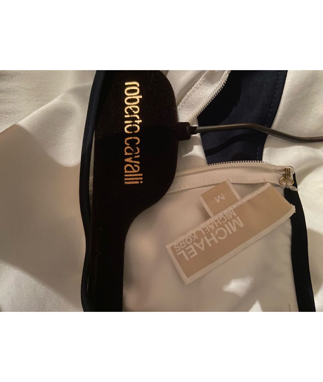 MICHAEL KORS Белое хлопко-эластановое повседневное платье, фото 4