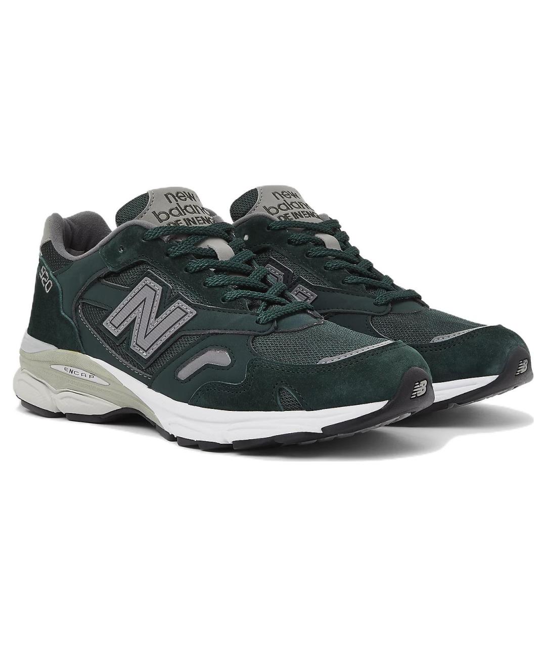 NEW BALANCE Черные кожаные низкие кроссовки / кеды, фото 3