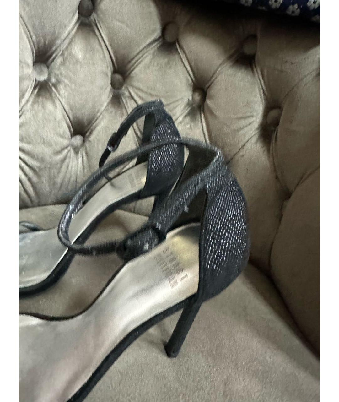 STUART WEITZMAN Антрацитовые босоножки, фото 3
