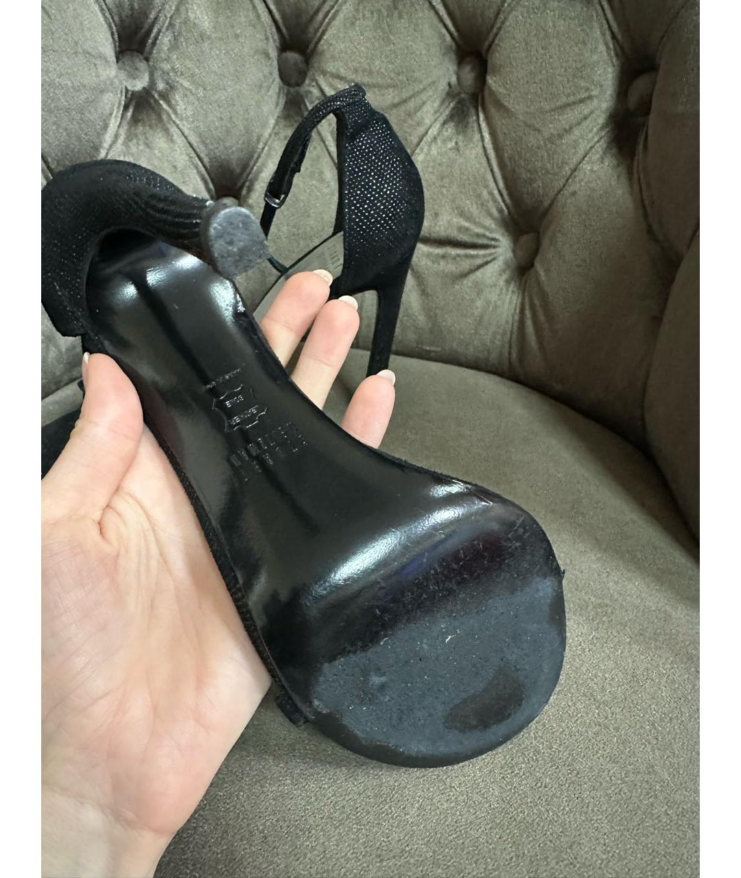 STUART WEITZMAN Антрацитовые босоножки, фото 5