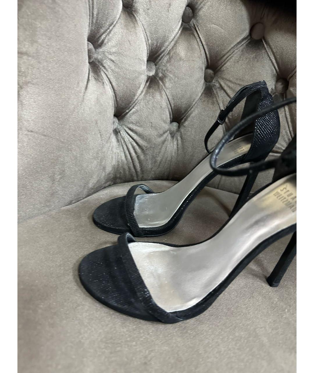 STUART WEITZMAN Антрацитовые босоножки, фото 2