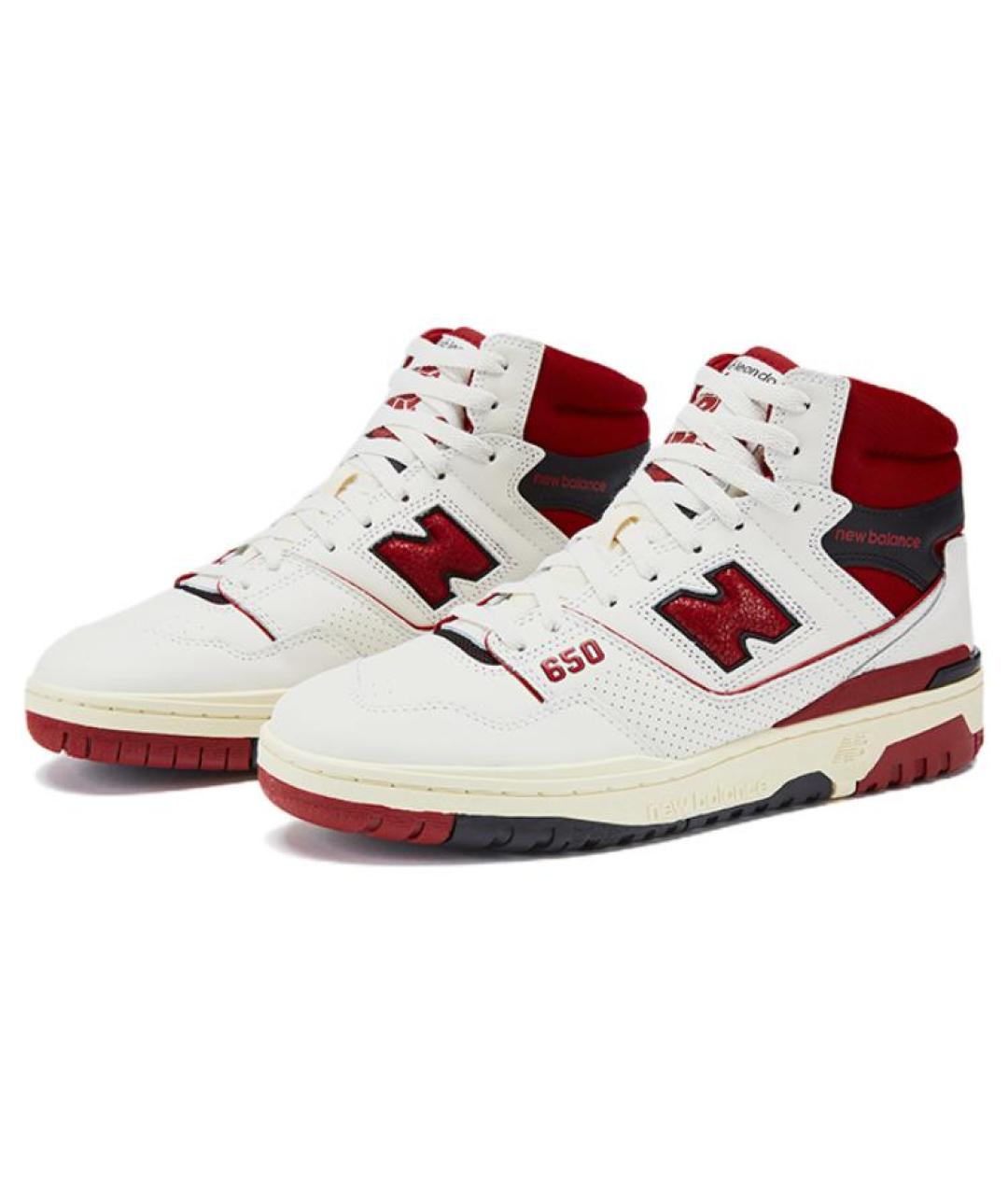 NEW BALANCE Белые кожаные кроссовки, фото 3