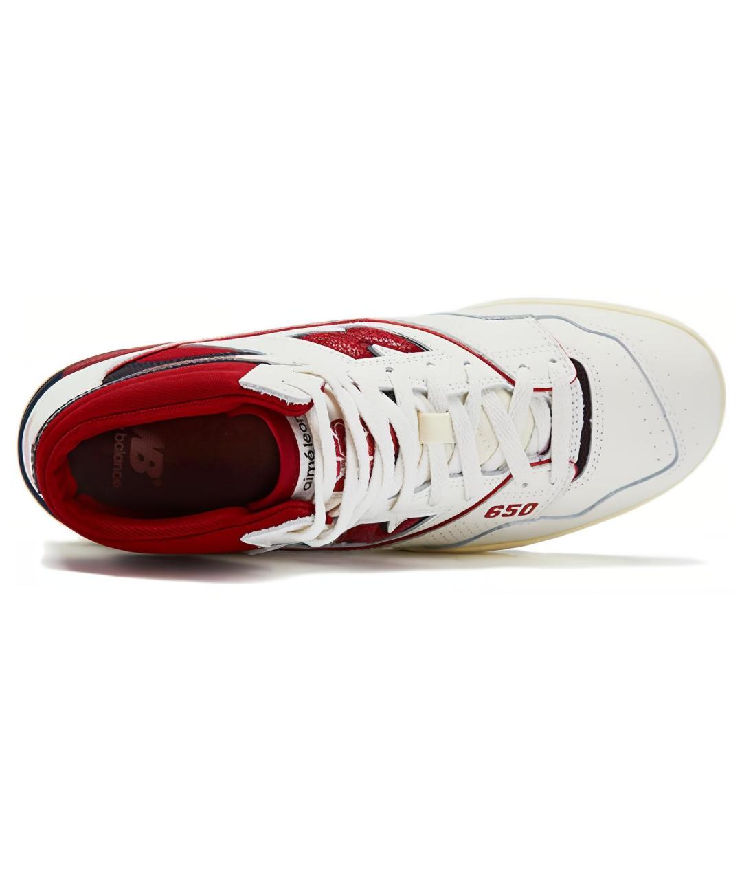 NEW BALANCE Белые кожаные кроссовки, фото 4