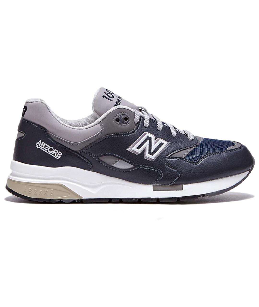 NEW BALANCE Синие кожаные кроссовки, фото 1