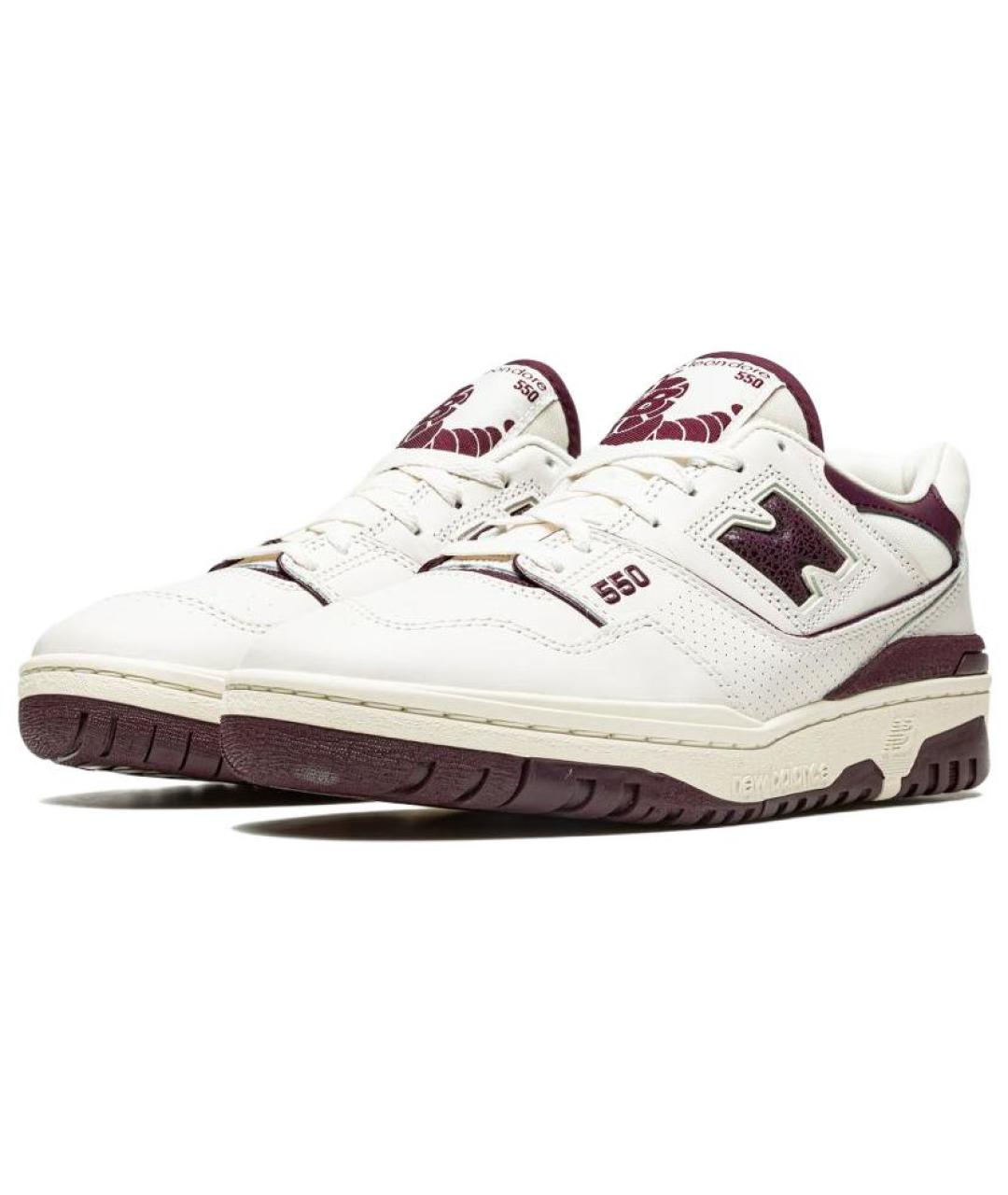 NEW BALANCE Белые кожаные кроссовки, фото 3