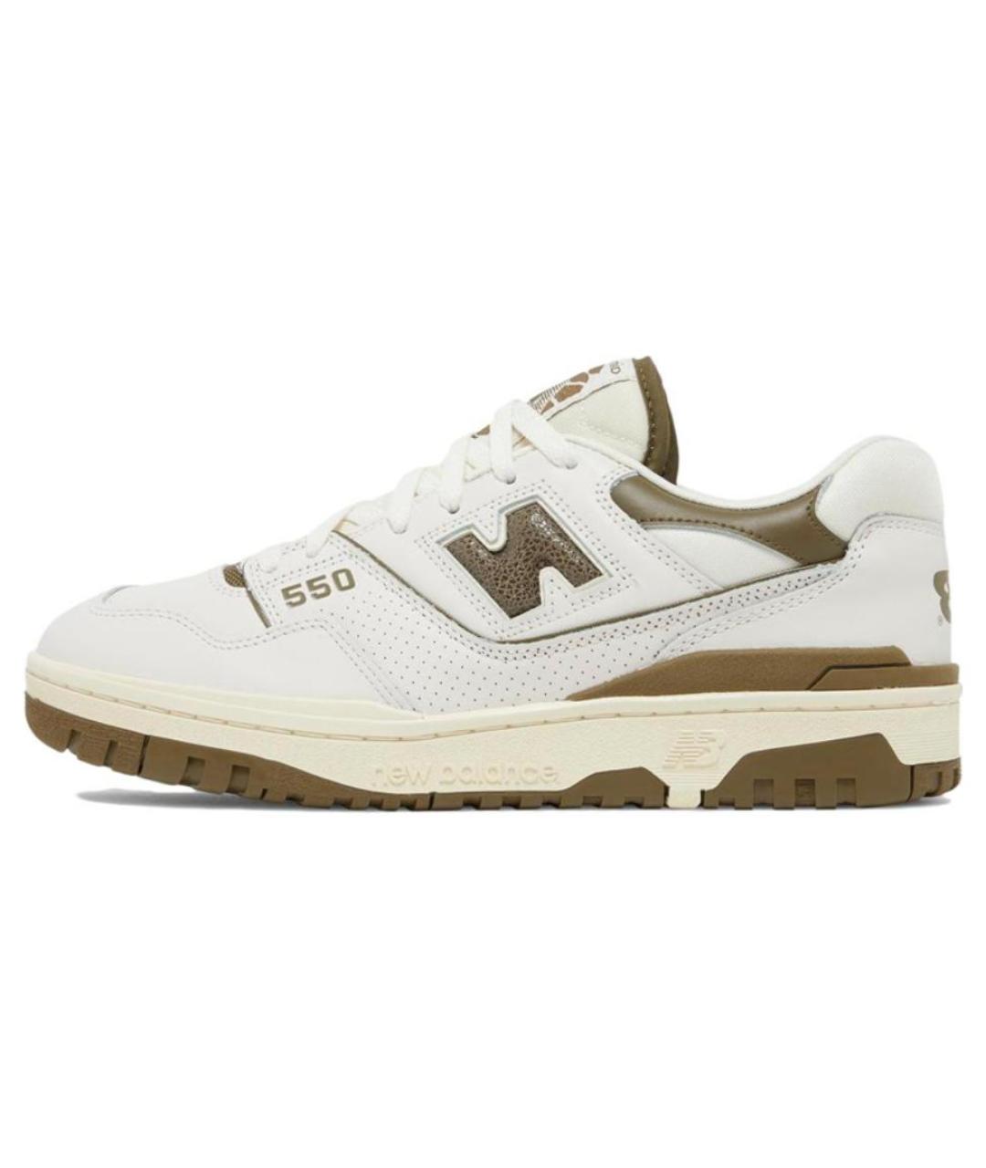 NEW BALANCE Коричневые кожаные кроссовки, фото 4
