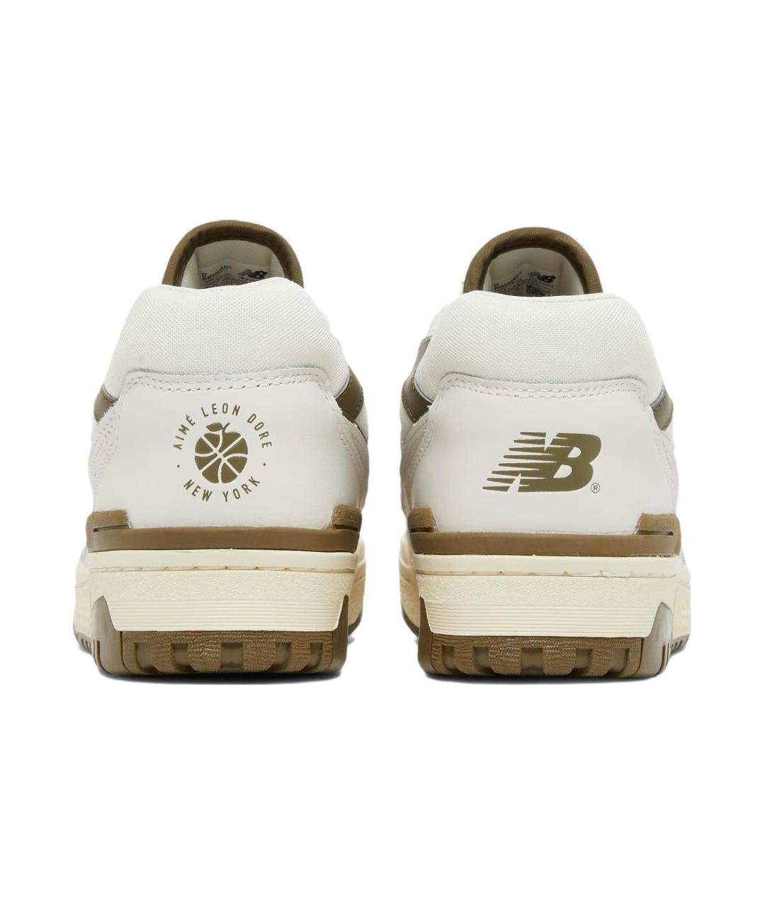NEW BALANCE Коричневые кожаные кроссовки, фото 3