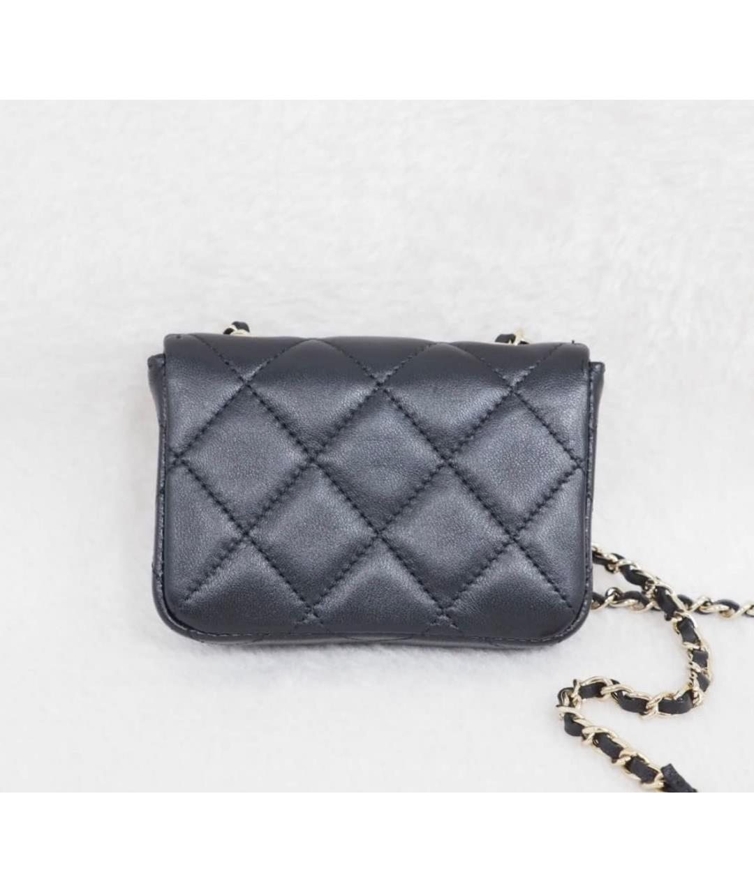 CHANEL Черная кожаная поясная сумка, фото 2