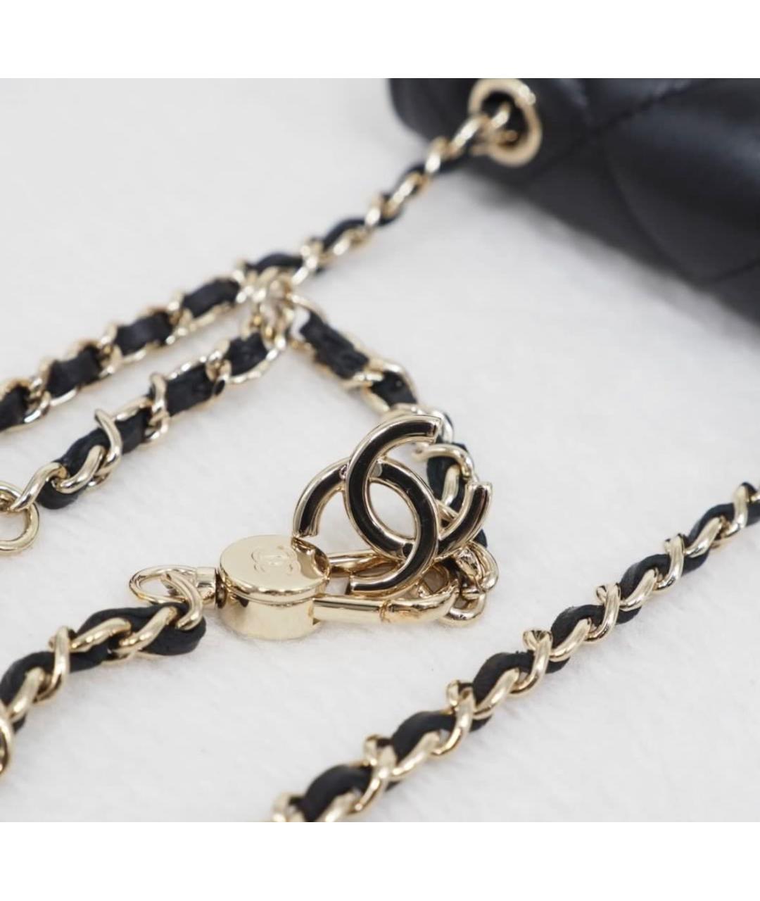 CHANEL Черная кожаная поясная сумка, фото 5