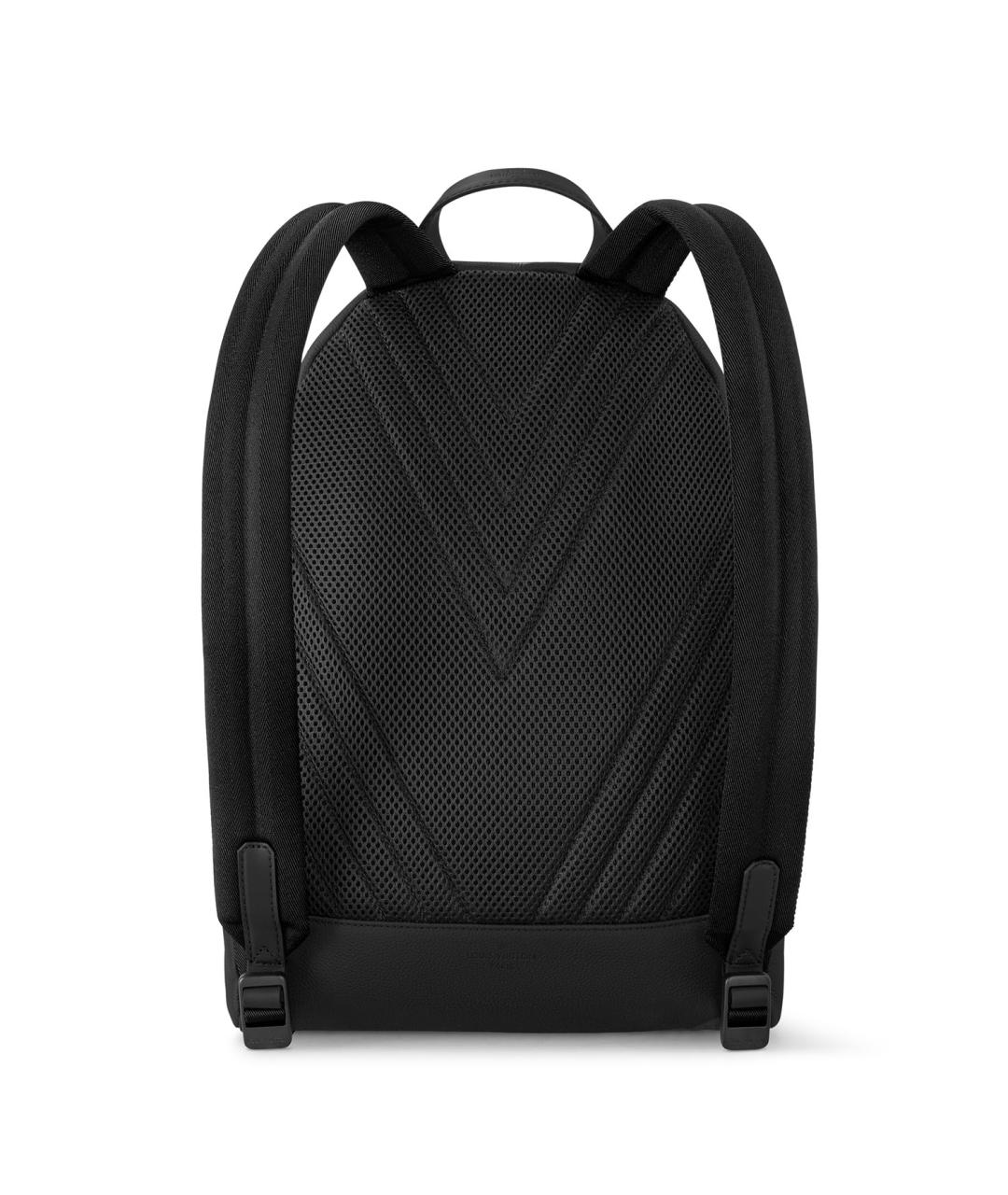 LOUIS VUITTON Черный кожаный рюкзак, фото 3